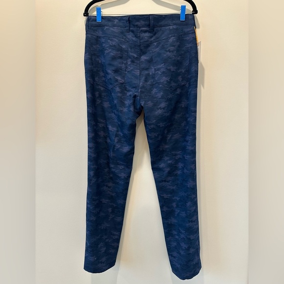 Peter Millar Blue Golf Pants Crown Sport eb66 Camoflauge Print Country Outdoors - Picture 6 of 9